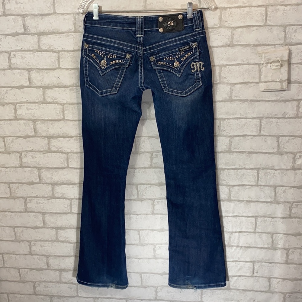 Miss me embellished boot jeans size 27 - Picture 9 of 16